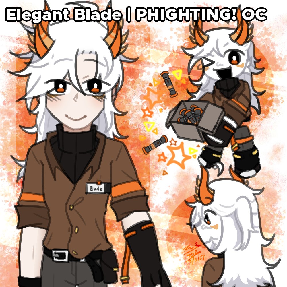 CrossLan12's tweet photo. Meet "Elegant Blade", my silly PHIGHTING! OC
I wasn't plan to post this fella on X/Twitter 
but I feel like I need to, I don't know why though-

---------
The second is him before the current desig 
and the third is his first design.
#phighting #phightingart #phightingoc https://t.co/075zTVpIfZ