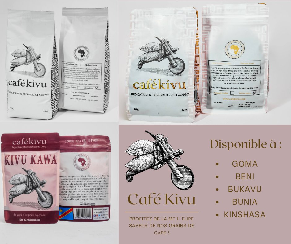 Le café digne de vos attentes est disponible sur les rayons de : Goma, Beni, Bukavu, Bunia et Kinshasa. 

Vous avez besoin d'être guidé alors écriver nous en inbox pour vous orientez au point de vente le plus proche de votre adresse. 

#cafékivu