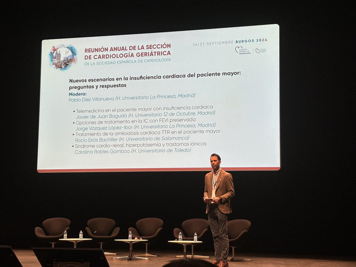 Seguimos en #geriatrica24 

Nuevos escenarios en IC en el paciente mayor: preguntas y respuestas