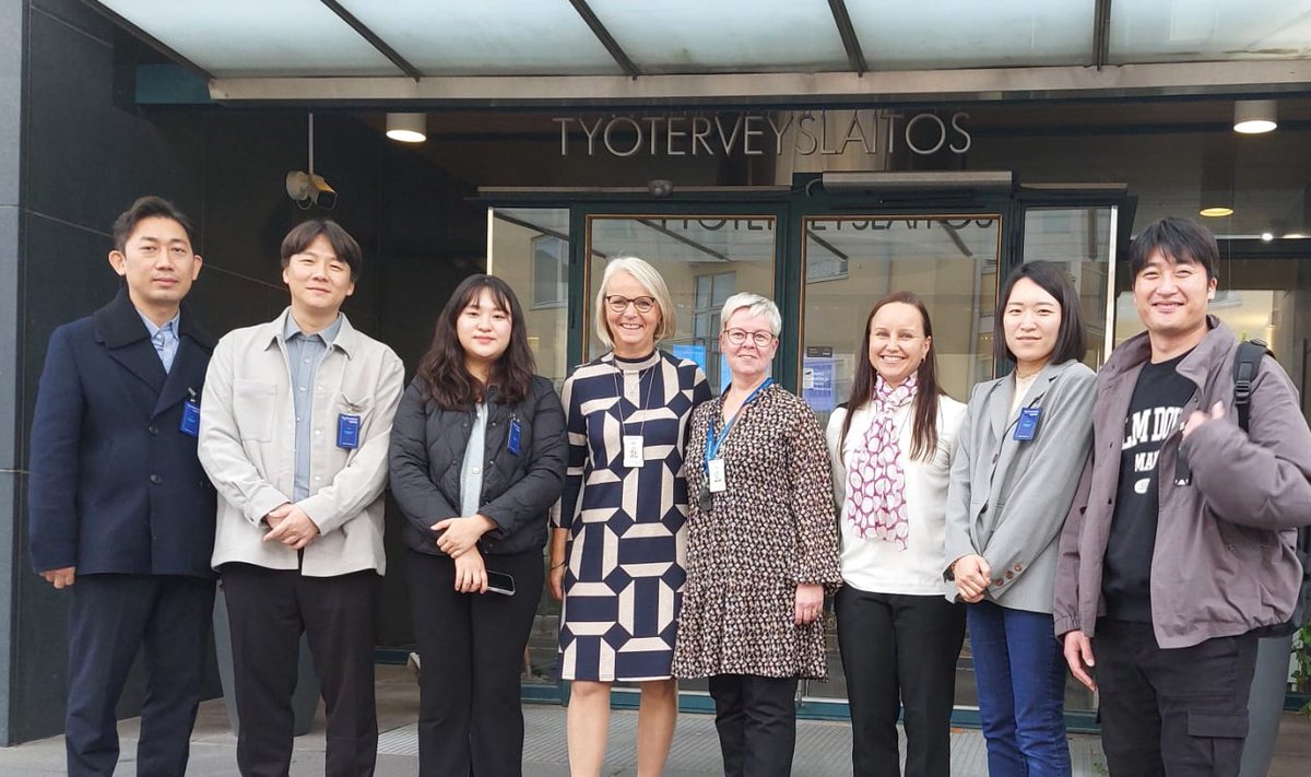 We <a href="/FIOH/">FIOH</a> <a href="/salla_TT/">Salla Toppinen-Tanner</a> <a href="/mhruokolainen/">Mervi Ruokolainen</a> were happy to share research and discuss about flexibility in working life and shift systems to be used to find work-life balance in shift work with the representatives of the Korean police administration <a href="/knpa_rb/">National Police Agency</a>. #WorkLifeBalance #WorkingTime