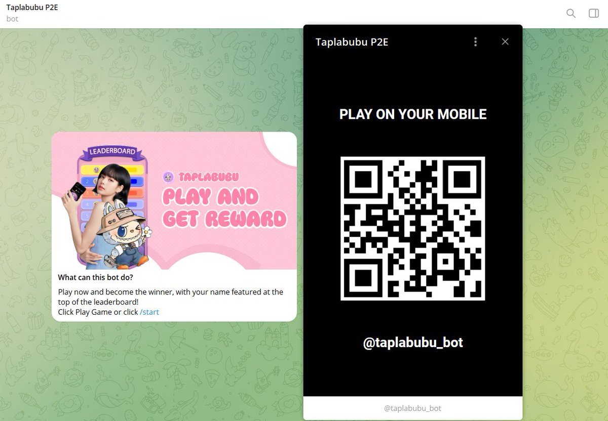 tap_labubu's tweet photo. ⚠️If you see a message like this
don’t worry! Just open Telegram on your mobile phone to play TapLabubu https://t.co/ETP8Fs62MB