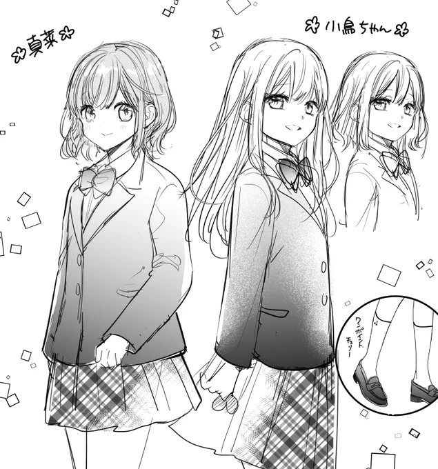 『トモダチブルー』のキャラデザも載せてみます💙
どの子もすごくリアルなので想像をもくもくと膨らませながらデザインできました☺️ 