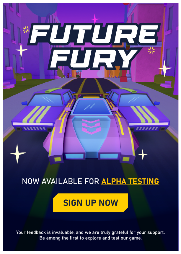 VayuStudio's tweet photo. The wait is over!🚀
We’re excited to invite you to join our ALPHA TESTING program to experience our first game in Early phase.

🔗 Sign up now: https://t.co/jG7PdMl9UQ

Let’s build this adventure together! 🛠
#FutureFury #AlphaTest #JoinNow #IndieGames #GameDev #VAYUSTUDIO https://t.co/VY9PLv7Snf