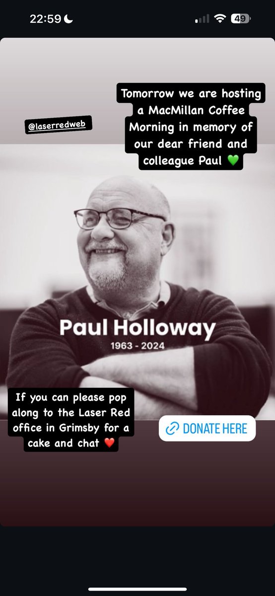 Laser Red (@laserredweb) on Twitter photo Our coffee morning for <a href="/macmillancancer/">Macmillan Cancer Support</a> and in memory of our colleague Paul Holloway has started!
Please donate online: donate.justgiving.com/fundraising/cm… Our coffee morning for <a href="/macmillancancer/">Macmillan Cancer Support</a> and in memory of our colleague Paul Holloway has started!
Please donate online: donate.justgiving.com/fundraising/cm…
