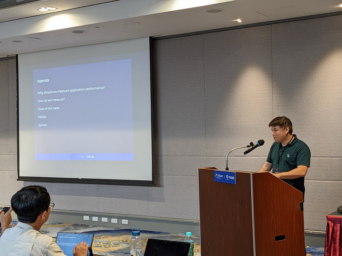 haocheng's tweet photo. Introduction to Java Performance Tuning by @sunnythepooh77 at #jcconf 2024 https://t.co/0Ci8ehfVTT
