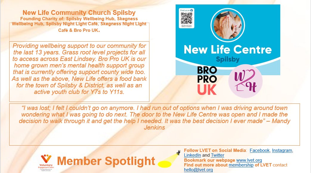 This week's Member in the Spotlight is @brotherhoodprojectuk BroPro! Bro Pro support men's mental health and wellbeing across the county and have  been a lifeline for some they work with. They even scaled Snowdon this year! Just brilliant! #mentalhealth #lincolnshire #lvetmembers