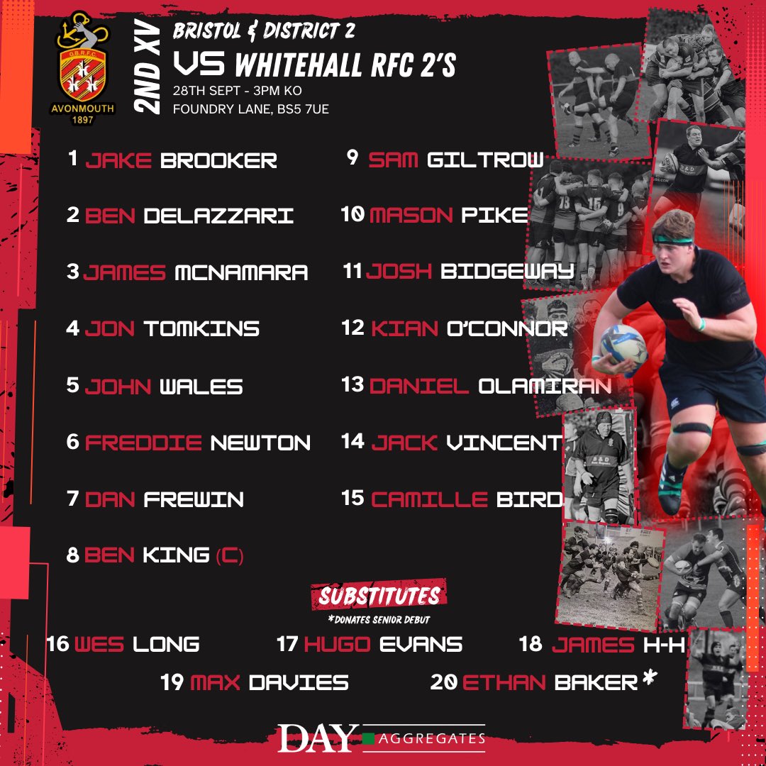AvonmouthOBRFC's tweet image. SQUAD ANNOUNCEMENT 📢 

Here are our 3 Men’s squads to take to the field this weekend… 

1st XV (a) Vs @OBsRugby 
2nd XV (a) Vs @WhitehallRFC 
3rd XV (h) Vs @OldEsRFC 

Go Well Boys ⚫️🔴⚫️
#COTM 

@GRFUrugby @swsportsnews