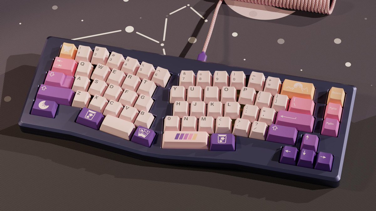 🚨 MW Alpenglow FLASH SALE - 50% OFF today only! 

🌠 A phenomenal keycap set featuring dye-sublimated PBT keycaps in the Cherry profile, with a gorgeous peach-pink base color and a stunning sunset gradient on the modifiers.

vala.supply/products/mw-al…
-
#mechkeys #keycaps #keyboard