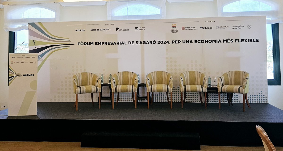 Todo a punto para el 'Foro empresarial de S'Agaró 2024, por una economía más flexible', que abre puertas a las 11.30 horas ⏱️
#activos #Forosagaro