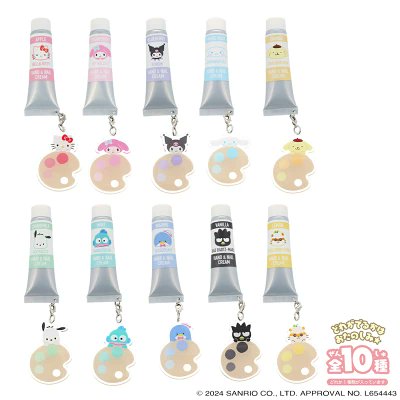 サンリオキャラクターズ　シークレットハンド＆ネイルクリーム　アクリルチャーム付き ⚠️新商品📣🆕／ 粧美堂より「サンリオキャラクターズ ハンド＆ネイル
