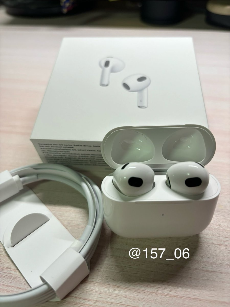 2nd_rent's tweet photo. ส่งต่อ! AirPods Gen 3 
สภาพดีมาก ใส่ลองแค่ 2 ครั้ง

💵ขาย 3000฿ ส่งฟรี
หรือนัดรับ BTS สยาม อนุสาวรีย์ พญาไท อารีย์

DM มาสอบถามหรือดูรูปเพิ่มเติมก่อนได้นะคะ 🥰

ปล. ขายเพราะได้อันอื่นมาแทนคับ สภาพดีจริงๆ

#Airpods #airpod3 #ส่งต่อairpods #Apple https://t.co/UhKf81oJMX