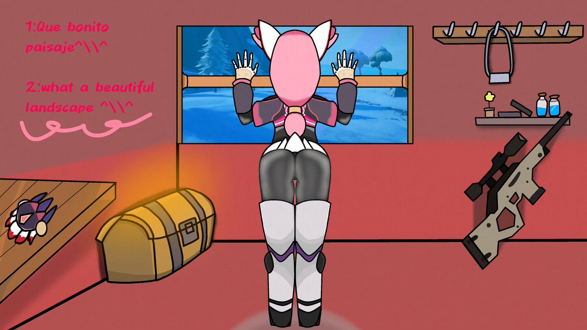 POLLO_CALDERA's tweet photo. Quien no quisiera hacer eso no? 🤪
#KimikoFiveTails #kimiko #FortniteFanArt #fortniteart https://t.co/iJuaC5fgbe