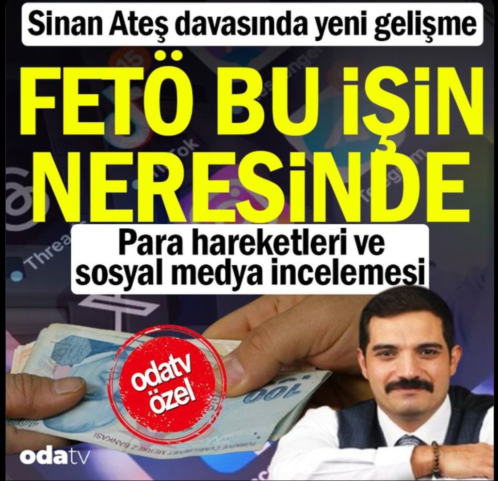Oda Tv:

Sinan Ateş cinayeti davasında bilirkişi hakkında soruşturma açılması ardından sanık avukatları, Sinan Ateş’in sosyal medya platformları üstünden FETÖ ile iltisaklı kişilerle bağlantılı olduğuna ilişkin iddiaları ve banka hesabı hareketlerini mahkemeye sunacak.