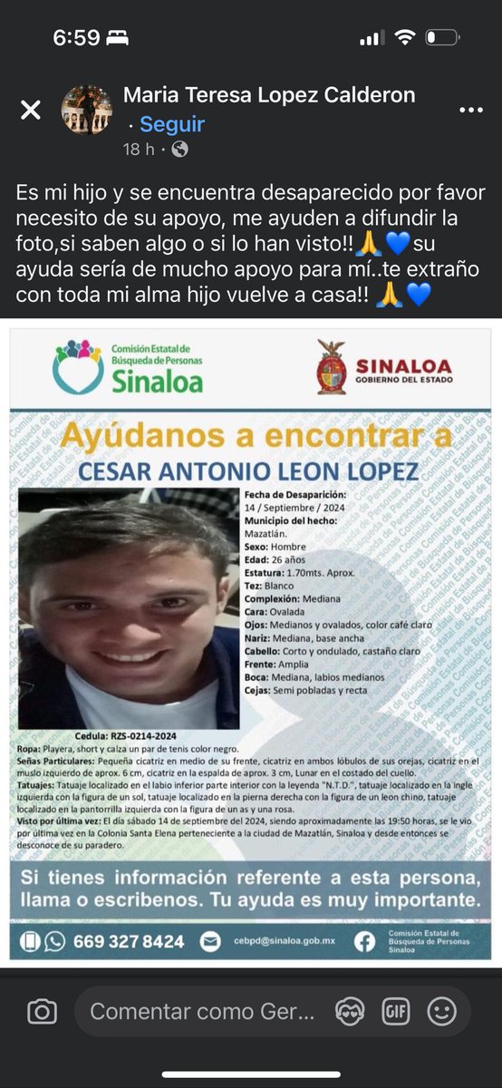 geraaaldm's tweet photo. Sinaloa está atravesando una crisis profunda. La inseguridad y la violencia han convertido nuestras vidas en una constante pesadilla. Las calles ya no son seguras, y el miedo se ha instalado en cada rincón de nuestras comunidades. https://t.co/k9qCRh8WV0