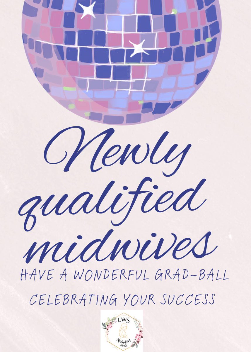 UWSMidSoc's tweet photo. Sending huge congratulations to the UWS Newly Qualified Midwives who are quite rightly celebrating completion of years of hard work
Have a wonderful night, we can’t wait to see your pictures!
Lots of love from the MIDSOC committee, allies and members 🩷
#LifeAtUws #NQM #midsoc https://t.co/xj6Ddr2DBm