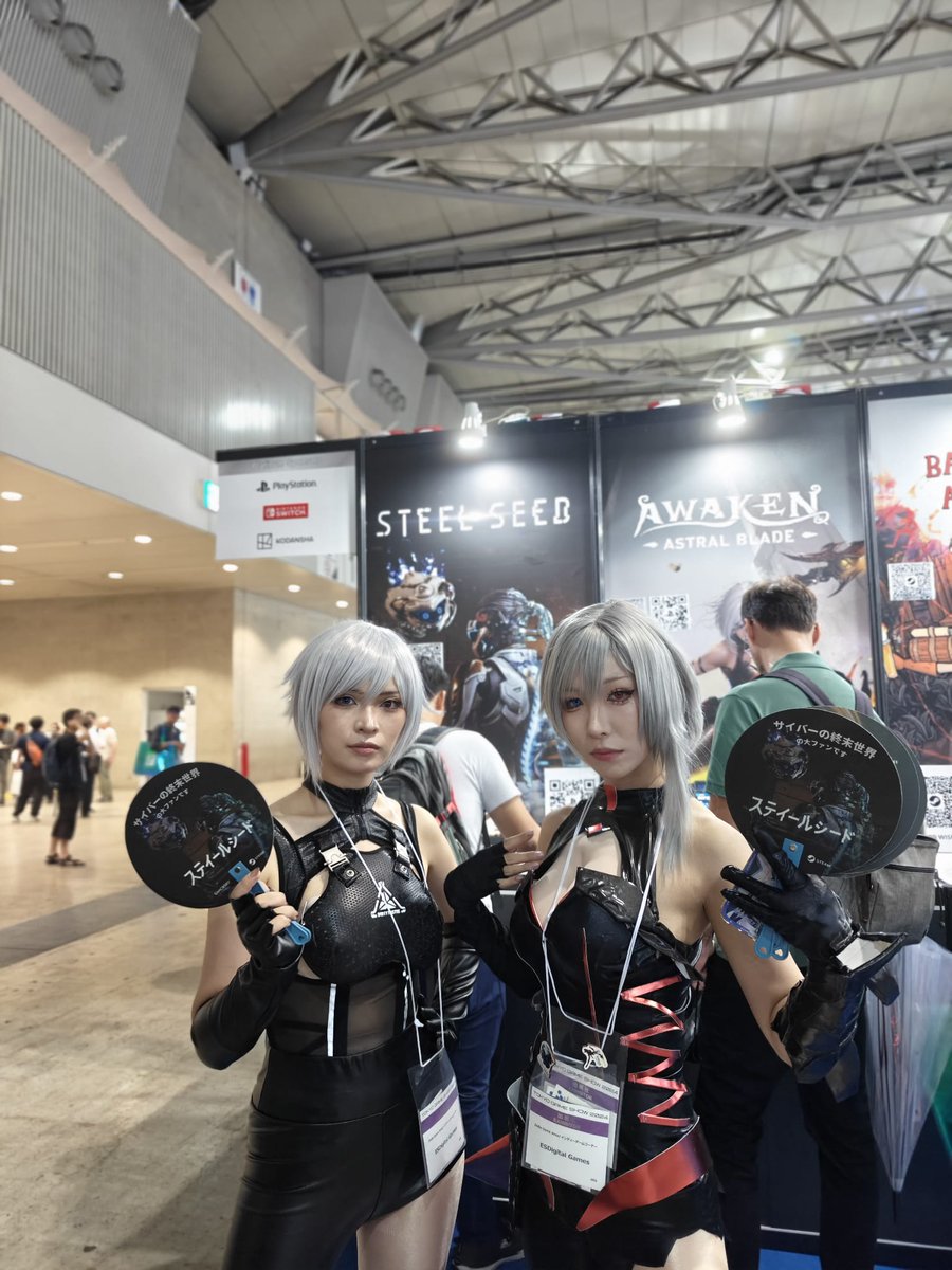 stcware's tweet photo. Thanks to our friend @valeriodidonato for these great pictures from @tokyo_game_show ! ぜひSTEEL SEEDをプレイしてください！

#steelseed @esdigital_games #stcware #italianvideogame #stealth #TGS2024 https://t.co/BUPTZOExxh