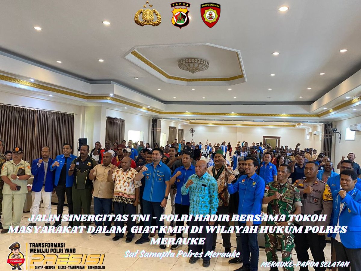 SAMAPTARESMRKE's tweet photo. Kegiatan bersama TNI dan POLRI #tnipolri #polresmerauke https://t.co/CAKUjTT9eS