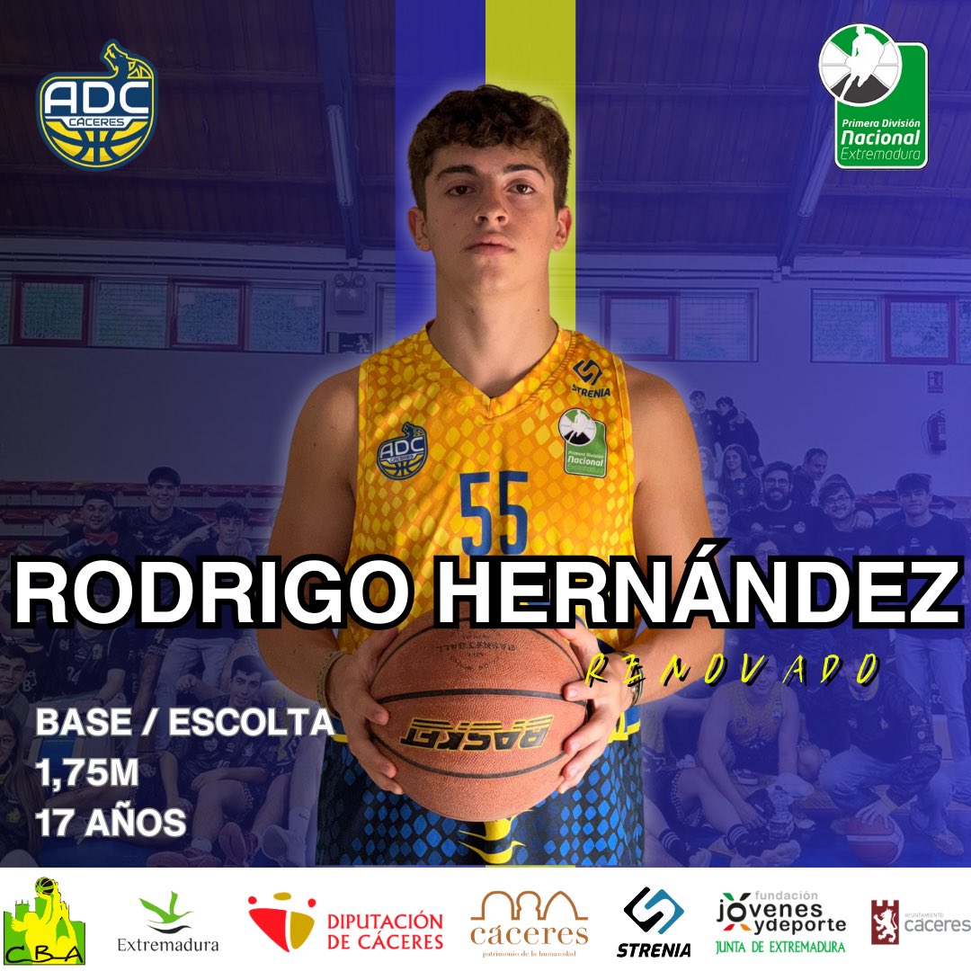 adcbaloncesto's tweet photo. 𝐑𝐄𝐍𝐎𝐕𝐀𝐃𝐎 | 𝐑𝐎𝐃𝐑𝐈𝐆𝐎 𝐇𝐄𝐑𝐍𝐀́𝐍𝐃𝐄𝐙

📏| 1,75
🗓️| 17 años 
🏀| Base-Escolta
📝: Rodrigo Hernández y el ADC renuevan un año más con  el equipo de Primera División Nacional Masculina.

💙💛

#ADC #Desde1992 #SomosFamilia #SomosCantera https://t.co/ifbg0k2Ntu