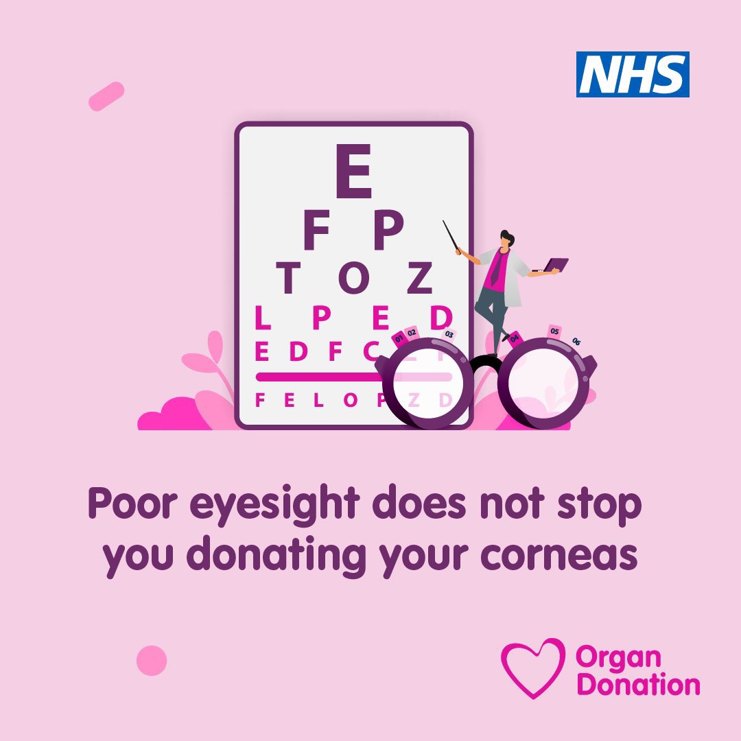 Make sure you add to your Friday ‘To Do’ list to register your organ and tissue donation 👉🏻 organdonation.nhs.uk/register-your-… 

#OrganDonationWeek #GiftOfSight