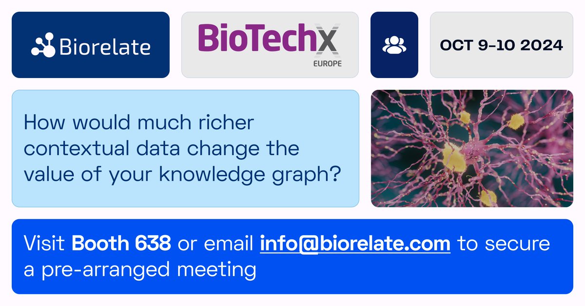 Don't miss CEO Daniel Jamieson's showcase of the most advanced data curation in biopharma Day 1 at <a href="/BioTechX_/">BioTechX</a> Europe #biotechx