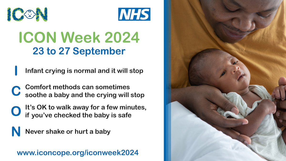 It’s tough when a baby  won’t stop crying. You  might worry something is  wrong, fear losing your  cool, or doubt your  parenting skills—but you  can handle it! Take a break./Ask for help/ For more tips, iconcope.org/advicefor/pare…