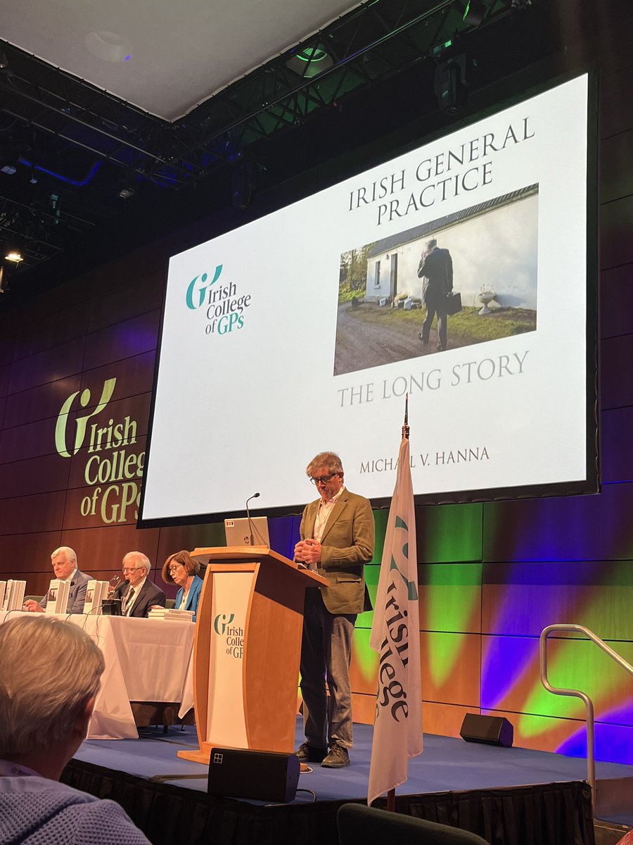 On the 40th anniversary of the <a href="/ICGPnews/">Irish College of GPs</a>, the launch of a book about the history of General Practice. 👏🏻 <a href="/todowd/">Tom O'Dowd</a>