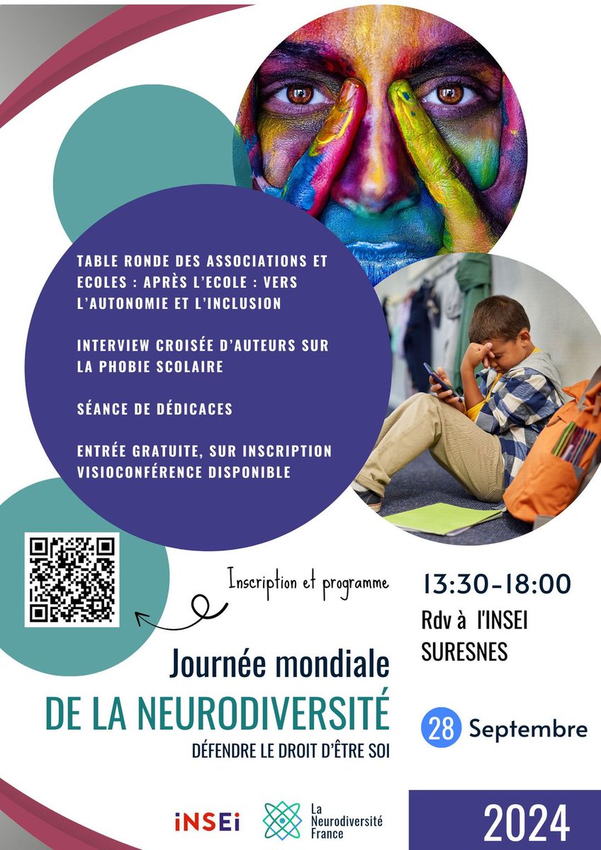 julsperanza's tweet photo. Parce qu'il est urgent de mieux comprendre la #neurodiversité, et que ce que l'on appelle "#inclusion" est loin de respecter les droits et la dignité universels, je suis fière de participer à cette journée organisée par @LaNeurodiversi3  et l'#insei à #suresnes. Venez nombreux 😘 https://t.co/vZ5OyoGCYg