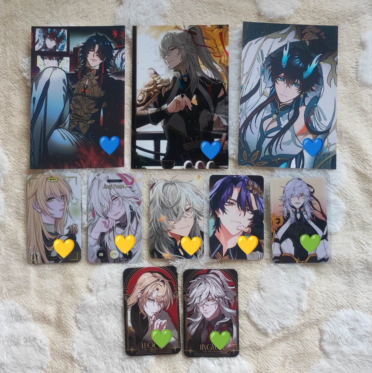 okakayuu's tweet photo. [ #yuubentables ]

wts lfb ph
hsr qs
✧ tingi with ratio (check alt for prices)
✧ 💛 &amp; 💚 = tingi ✅
✧  💙 = 1: 💛 + 💚
✧ 5 days dop

dm to claim ✅
🏷️ jingyuan luocha sovereign yiiisheng ratio honkai star rail anipoca photocard pc onegingek https://t.co/hXrPrg0ZSH