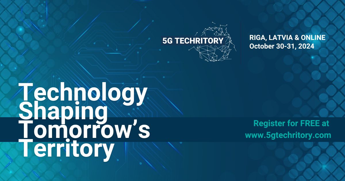 vasesinfo's tweet photo. 30. un 31. oktobrī Rīgā jau 7. reizi notiks @5GTechritory  forums - vadošais 5G ekosistēmas pasākums Eiropā, nozīmīga globāla platforma tehnoloģiju un inovāciju attīstībai Latvijā un Eiropā.
✅Reģistrējies bez maksas https://t.co/23VNGeFRQE. 
🌐Plašāk - https://t.co/aoKBEP4naY https://t.co/amJWFD6q9n