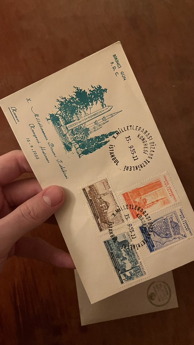 fskurtoglu's tweet photo. @koraysdurak Hocam bu da kongre anısına basılan yeni pulların yer aldığı ilk gün zarfı (FDC - first day cover). https://t.co/YwWx38RGBJ