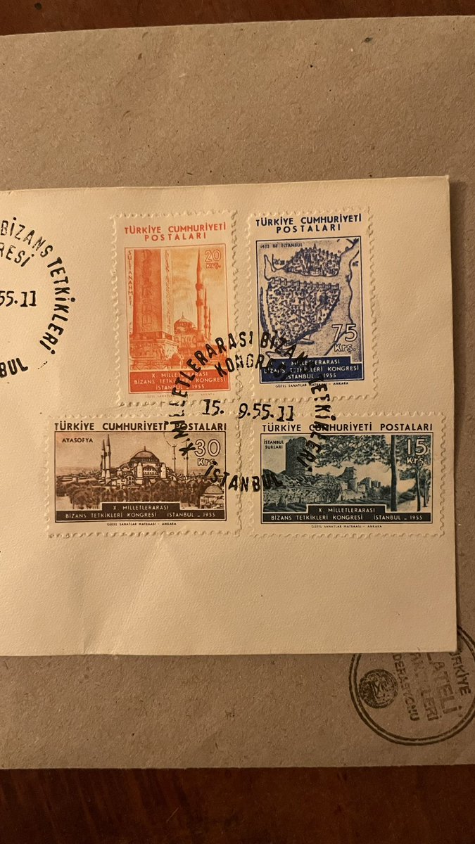 fskurtoglu's tweet photo. @koraysdurak Hocam bu da kongre anısına basılan yeni pulların yer aldığı ilk gün zarfı (FDC - first day cover). https://t.co/YwWx38RGBJ