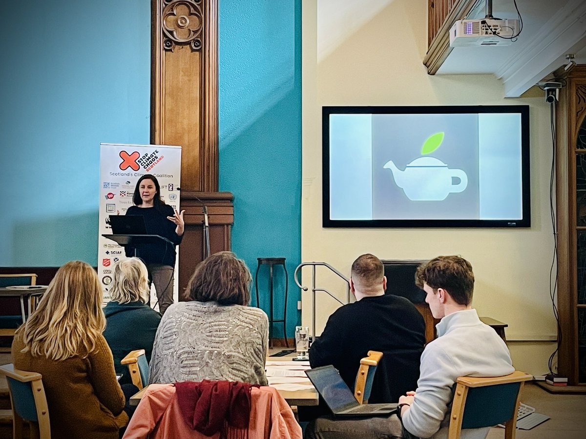 sccscot's tweet photo. Great to see so many of our 70+ members at our AGM! 💚🌍

Huge thanks to our speakers - David Hawkey, Senior Research Fellow at IPPR Scotland & Jess Pepper, Founder & Director of the Climate Cafe movement - for their insights. 

So important to take time to reflect together & build our strategy for how we continue to campaign for climate action and justice in Scotland & globally. 

#ScotlandUnitedForClimateAction 

@davehawkey_ @IPPRScotland @pepper_jess @TheClimateCafes