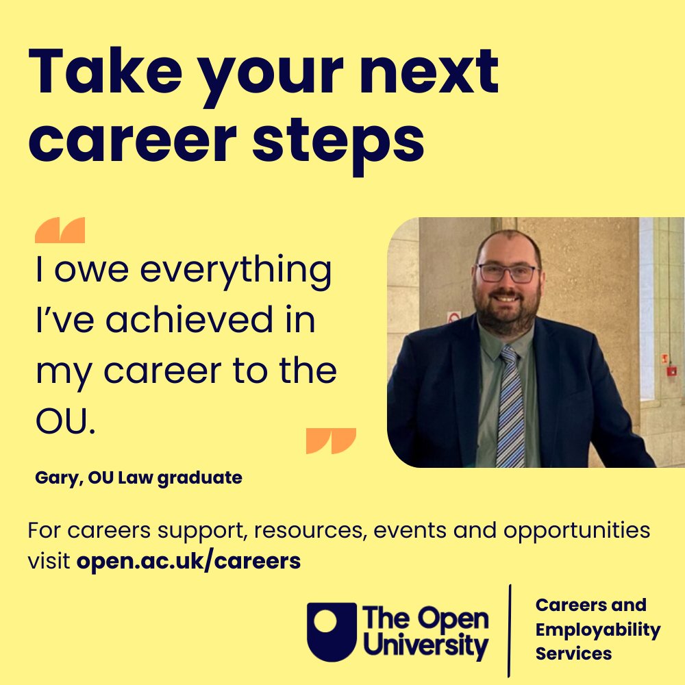 Looking for careers support, resources, events and opportunities? Visit open.ac.uk/careers