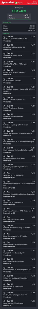 CB17403 - 237 ODDS ⚽️ Mix