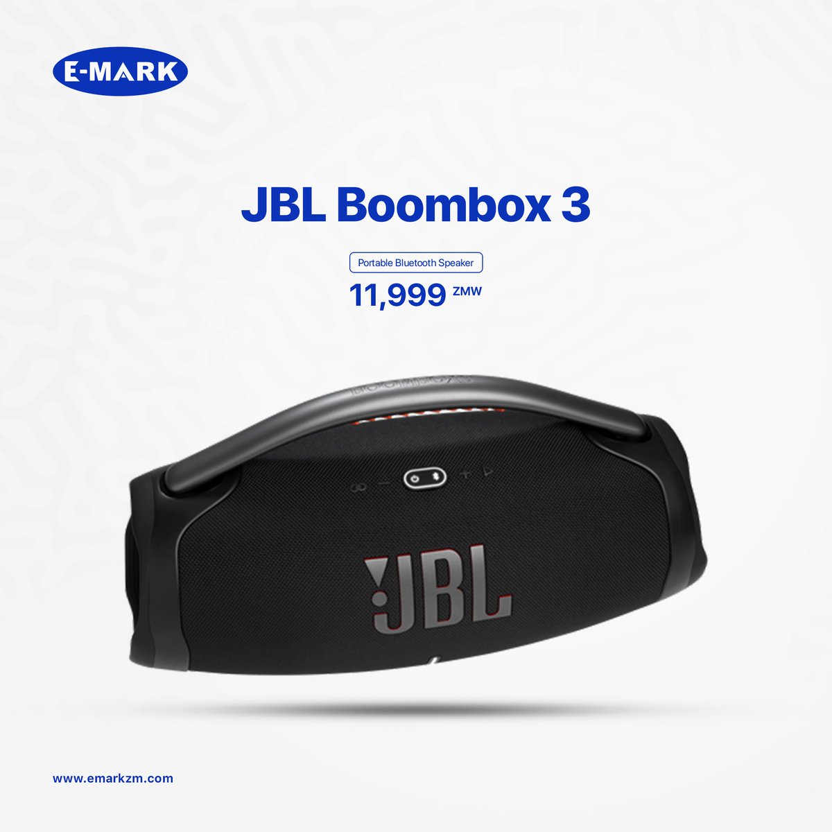 emarkzm's tweet image. Take the party anywhere with the JBL Boombox 3! 🔊🎉 This powerful, portable Bluetooth speaker delivers massive sound and deep bass, perfect for outdoor adventures or home hangouts. Let the music flow wherever you go! 🎶💥 #JBLBoombox3 #PortableSpeaker #BluetoothSound #PartyOn