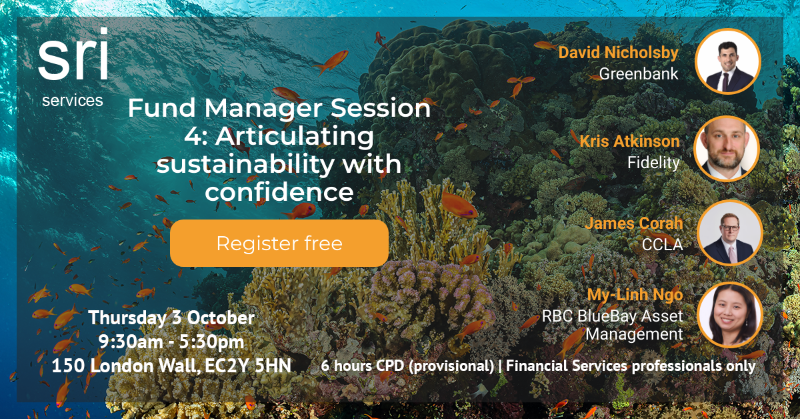GreenbankInvest's tweet photo. We’re looking forward once again to attending this year’s @SRIServices #GoodMoneyWeek event on 3 October! Greenbank investment director David Nicholsby will be speaking in ‘Session 4: Articulating sustainability with confidence’ at 15.25. Click to find out more. #GMW2024 https://t.co/m4nisZ1S4Y
