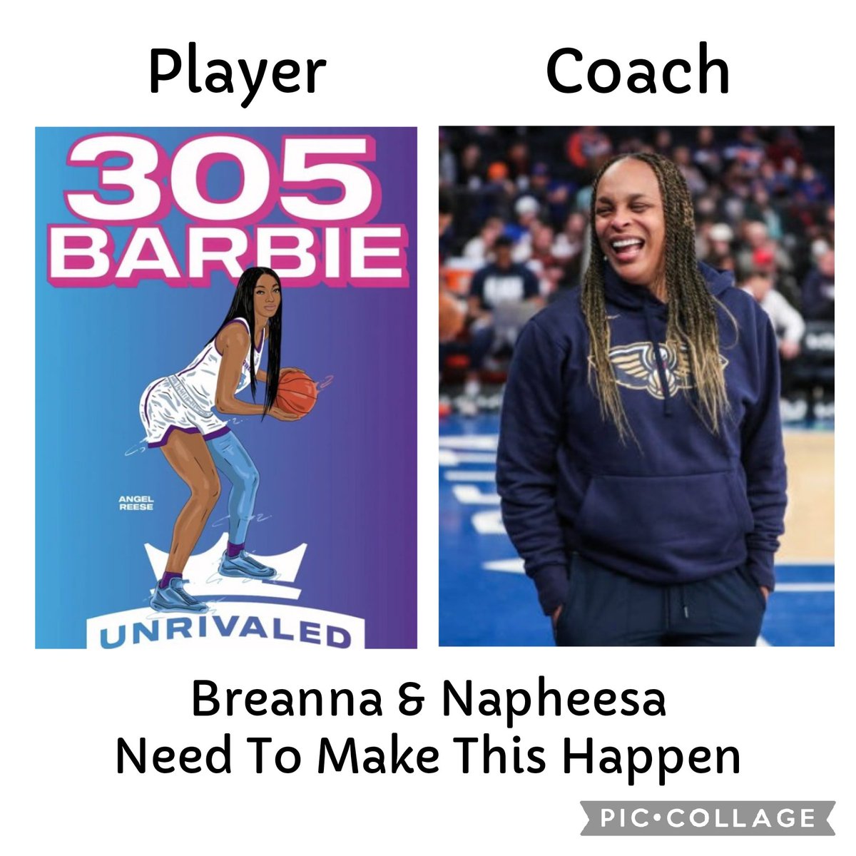 MrSupportFriend's tweet photo. @YahooSports @Reese10Angel With the unfortunate firing of #TSpoon I hope we end up seeing these 2 back together again in January. 🏀💦🪣
@Unrivaledwbb #Unrivaled
@Reese10Angel @Finisher_11 
@angelreeseshow @breannastewart @PHEEsespieces https://t.co/GXPVXrvILd