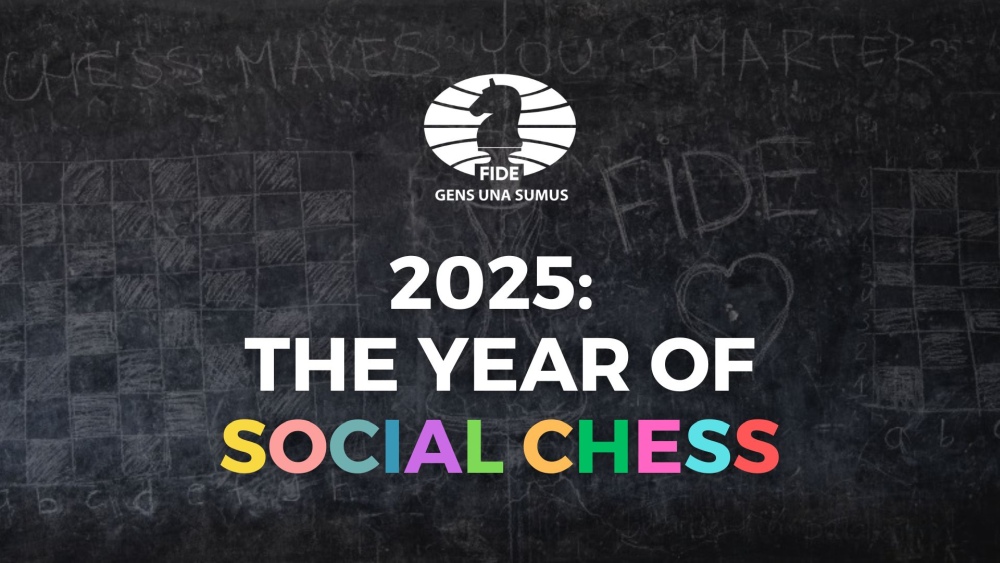 FIDE_chess's tweet image. 2025: the “Year of Social Chess” ♟️

👉 The Year of Social Chess aims to bring chess to diverse communities and settings, from prisons and refugee camps to elderly care homes and addiction recovery centers. By focusing on chess as a tool for social good, FIDE will champion…