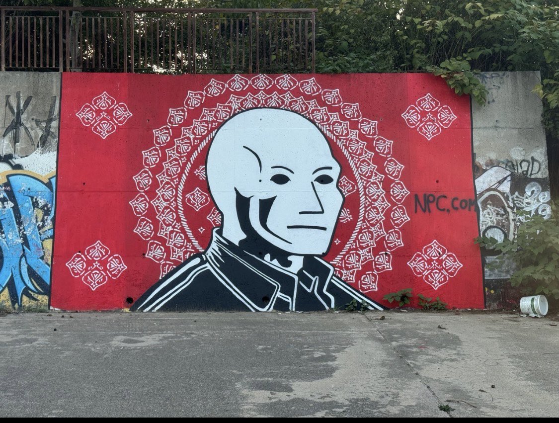 Just came across this epic street art. $NPC is more than a meme 

it’s a movement. 

#NPC #MemeCoin