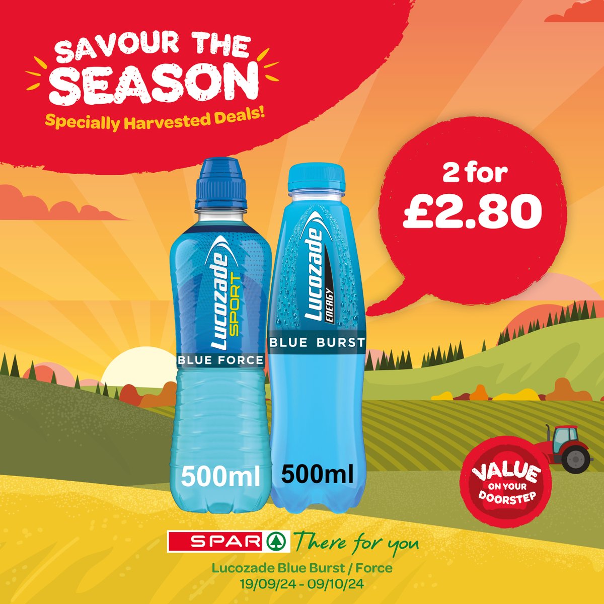 SPARSW's tweet image. Don't feel blue, try Blue Lucozade! 💙