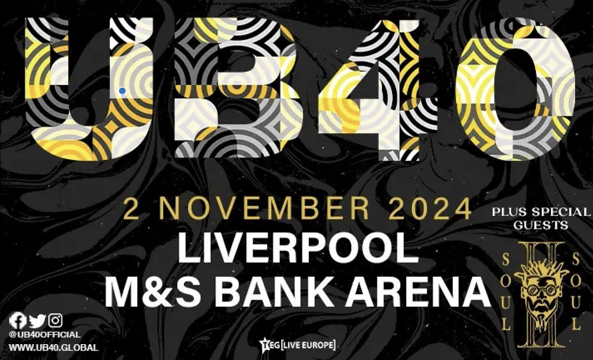 There's still time to enter for you a chance to be our Smooth VIP!
Join us for another unforgettable night at <a href="/MandSBankArena/">M&S Bank Arena Liverpool</a> Liverpool on Saturday 2nd November, 2024, with <a href="/UB40OFFICIAL/">UB40</a>

ENTER: hubs.ly/Q02PPgNT0