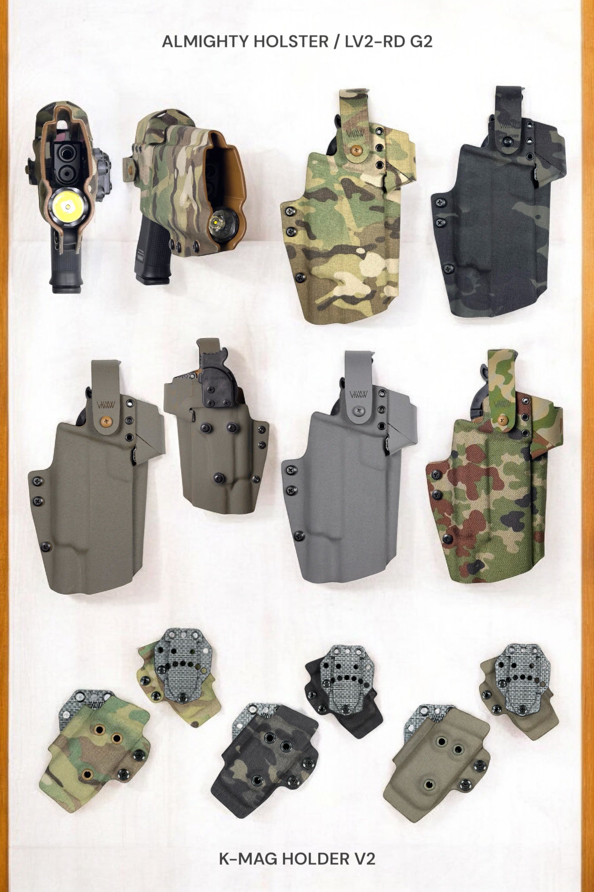 volk製　ALMIGHTY HOLSTER / LV2-RD G2 マルチカム 1538B859-5388-4112-8349-