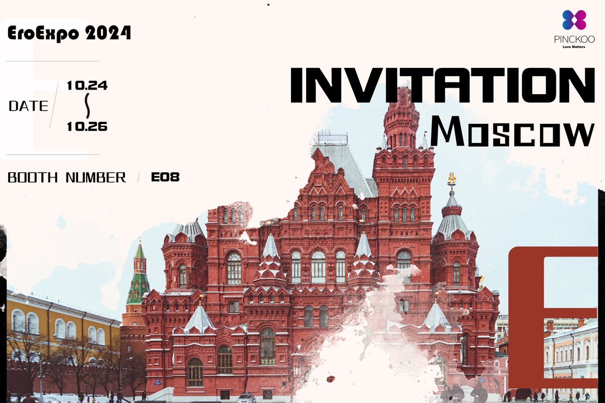 pinckoo's tweet photo. Look Forward to meeting you at Moscow🎉
EroExpo 2024, Oct. 24 - Oct.26
Booth Number: E08
#adulttoy #dildo #sextoy #vibrators #adult #couples #lovedoll #sexdoll #siliconesexdoll #sex #sensualwellness #lifelikesexdoll #sexualaid https://t.co/IhLdAasAHA