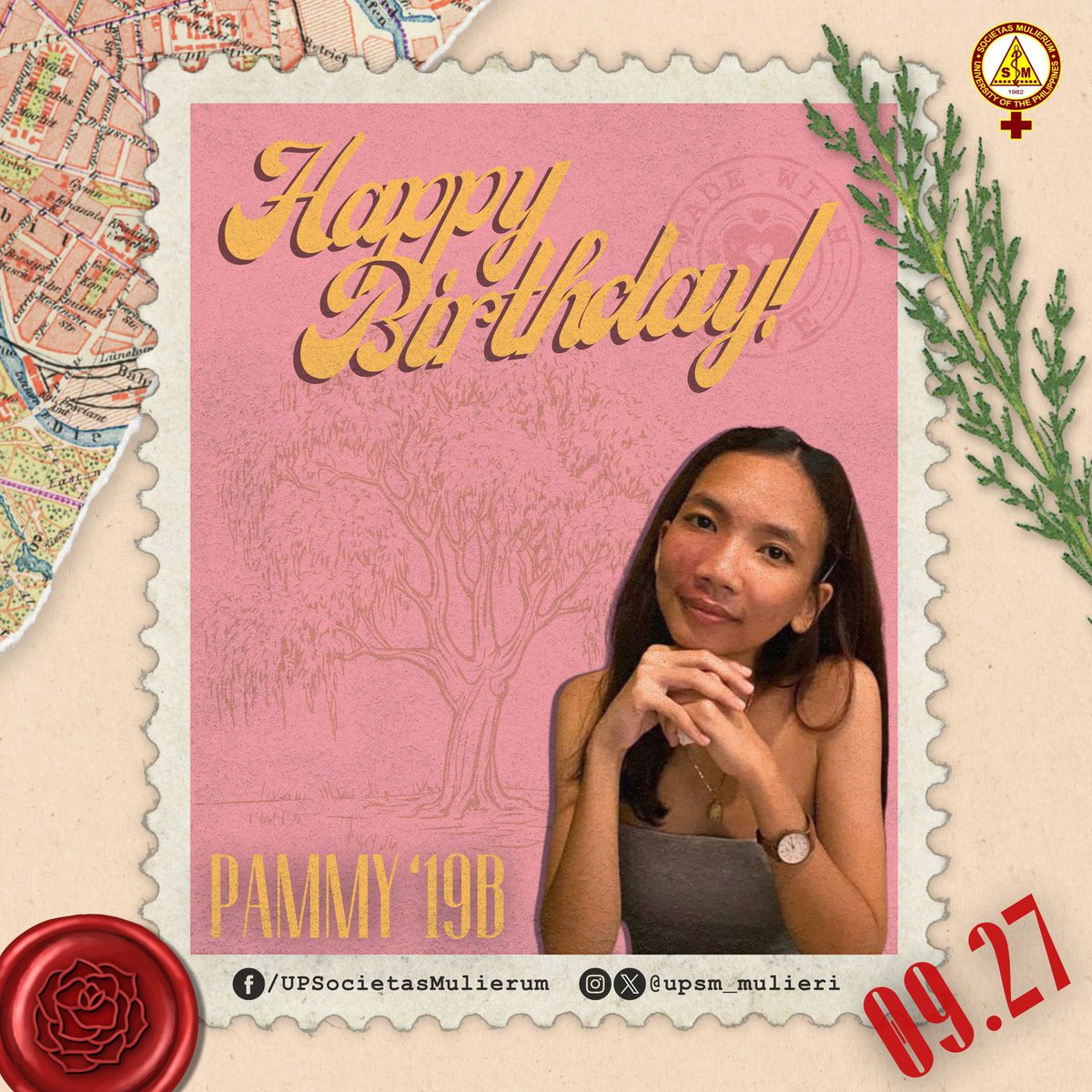upsm_mulieri's tweet photo. Happiest birthday to our sister, Pammy ‘19b, whose laughter turns ordinary moments into extraordinary memories.

Just like your perfect latte ☕️, you bring warmth, energy, and a dash of sweetness to everyone’s life. https://t.co/n9pU1k4Awf