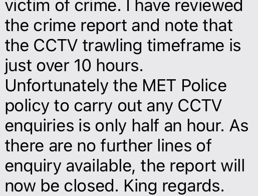 Just found out that, unless you know exactly the half hour when a theft occurs, it’s effectively legal