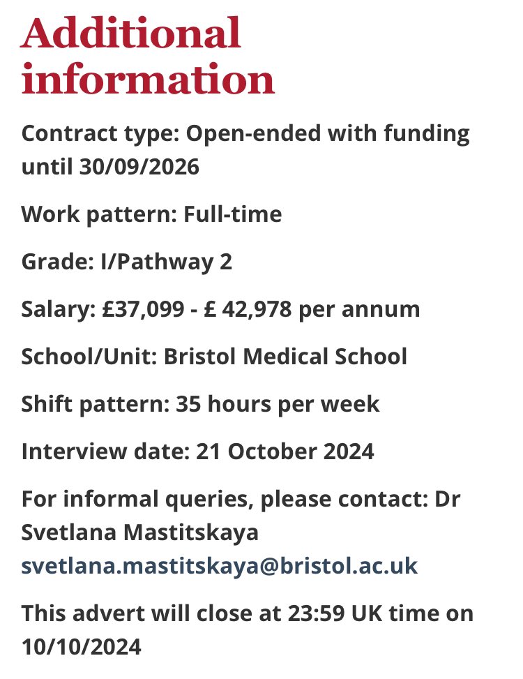 Svetlana Mastitskaya (@smastitskaya) on Twitter photo JOB ALERT! Join our growing team <a href="/BristolUni/">University of Bristol</a> to study autonomic regulation of coronary blood flow in health and disease. You will be part of a vibrant collaborative community between <a href="/UoBPPN/">University of Bristol School of PPN</a> and @Brms_Research JOB ALERT! Join our growing team <a href="/BristolUni/">University of Bristol</a> to study autonomic regulation of coronary blood flow in health and disease. You will be part of a vibrant collaborative community between <a href="/UoBPPN/">University of Bristol School of PPN</a> and @Brms_Research