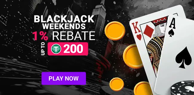 DPLAY_Casino's tweet photo. Play on any Blackjack table from Friday to Sunday and get back 1% of your total bets, in cash! ♠️​♥️​♦️​♣️​

You can get up to 200 USDT!! 💰💰

#blackjack #dplay

https://t.co/bSPwBLtHag https://t.co/psXjSRCcKs
