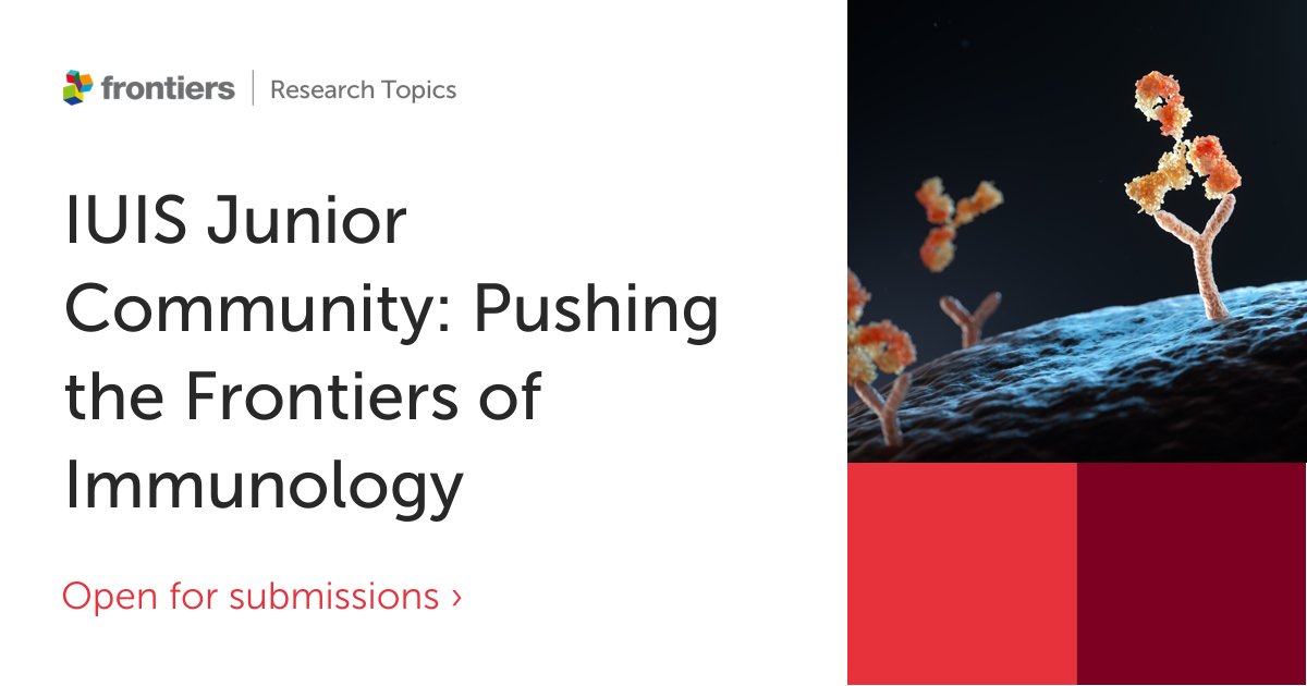 The IUIS Junior Community (<a href="/iuis_junior/">IUIS Junior Community</a>), led by <a href="/KellerMossadegh/">keller</a> &amp; <a href="/kuriosera/">Anne Hahn</a> offer a call for research papers to showcase the innovative work of emerging immunologists globally. 

🔬New Deadline: 28 February 2025
👇Learn more: fro.ntiers.in/JuniorIUIS

#Immunology