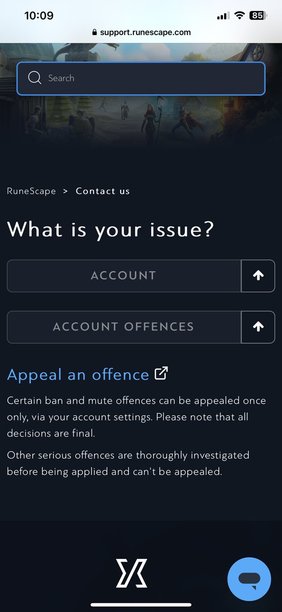 ApeinCaesar's tweet photo. @JagexSupport @JagexTwisted @JagexAyiza @JagexAthena When I login on the next screen it doesn’t let me appeal… https://t.co/MDgPPQmZPE