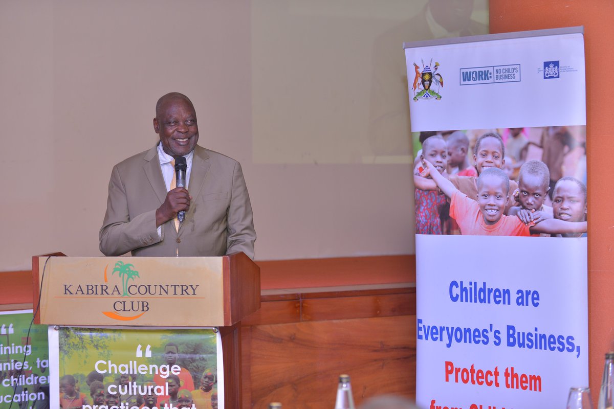 Karamoja minister Hon. Peter Lokeris, officially opening the national <a href="/WNCB_org/">Work: No Child's Business</a> Uganda program closeout meeting. 
He has committed to continue with the efforts to #EndChildlabour even without this project.  
<a href="/nascent_rdo/">Nascent RDO-U</a> <a href="/savechildrenug/">Save the Children Uganda</a>